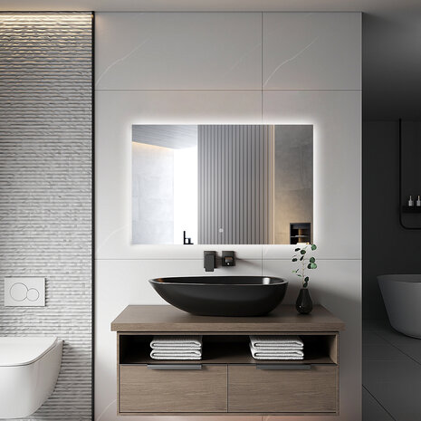 LED Spiegel 80x120cm | 36W | 3000-6000K | Dimbaar & Verwarmd LED Spiegel 80x120cm | 36W | 3000-6000K | Dimbaar & Verwarmd