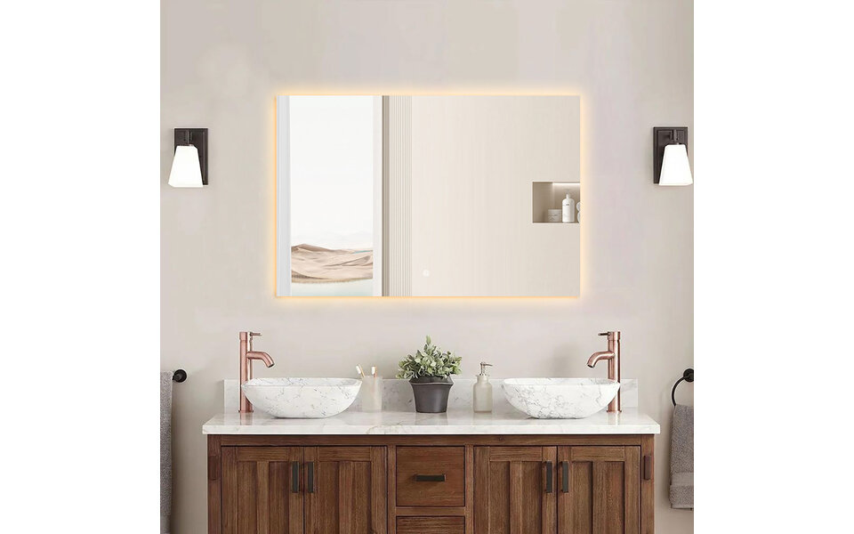 HLW LED LED Spiegel 80x120cm | 36W | 3000-6000K | Dimbaar & Verwarmd