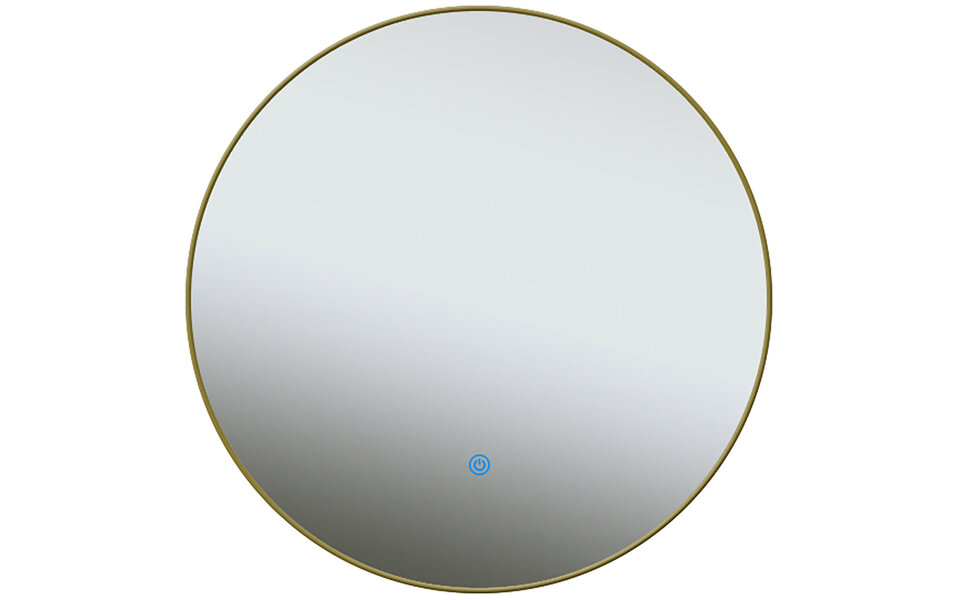 HLW LED LED Mirror 100cm | 24W | Gold | Dimmable, Heating, Touch