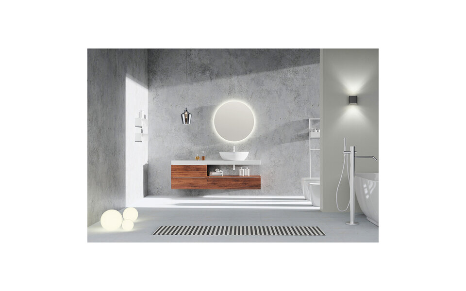 HLW LED LED Spiegel 60cm Rond | 18W | Chroom | IP44 | 3000/4000K