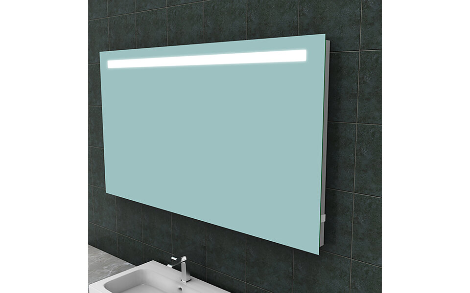 Wiesbaden LED Mirror 140x80cm | 15W | 6400K Daylight | Power Outlet