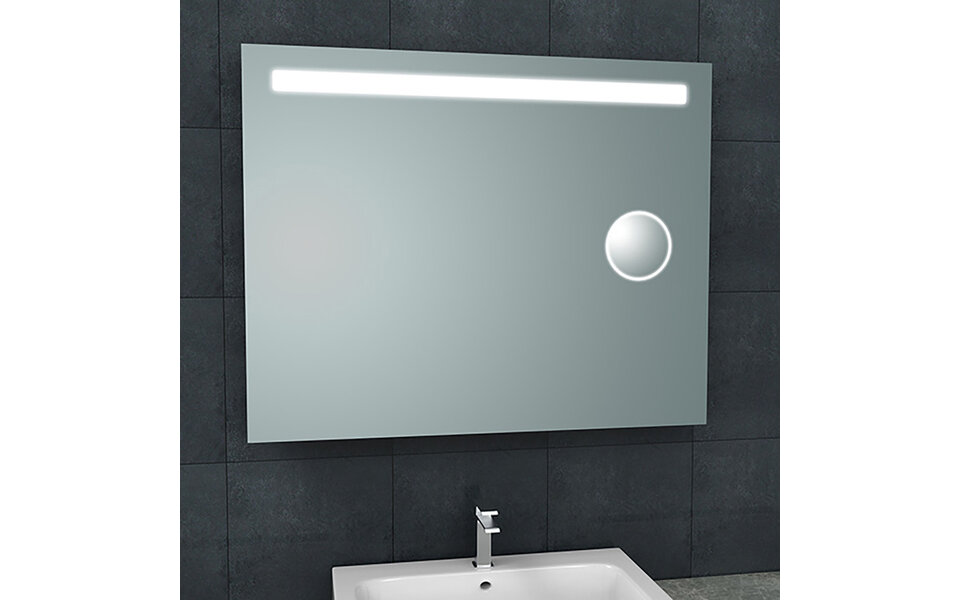 Wiesbaden LED Spiegel 100x80 cm | 24W | Natuurwit | Scheerspiegel Wiesbaden LED Spiegel 100x80 cm | 24W | Natuurwit | Scheerspiegel