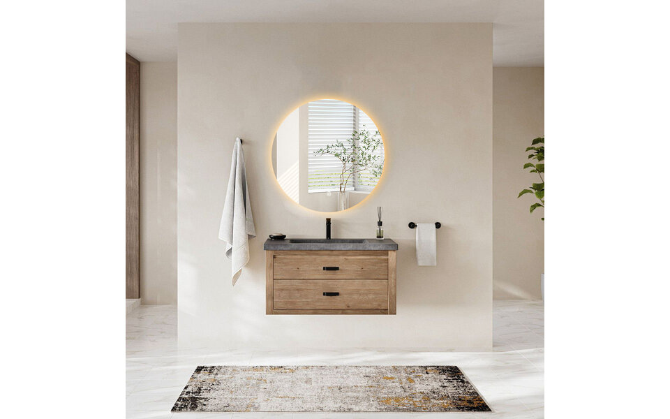 HLW LED LED Mirror 100cm | 30W | 3000-6000K | Dimmable & Heating HLW LED LED Mirror 100cm | 30W | 3000-6000K | Dimmable & Heating