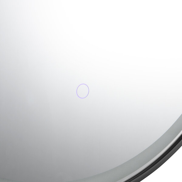 HLW LED LED Spiegel 60x80cm | 20W | Zwart | IP44, 3000-4000K