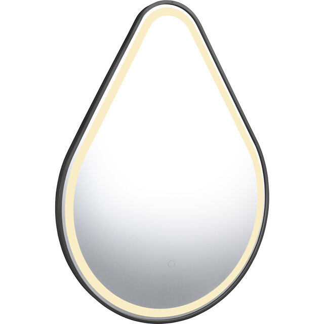 HLW LED LED Spiegel 60x80cm | 20W | Zwart | IP44, 3000-4000K