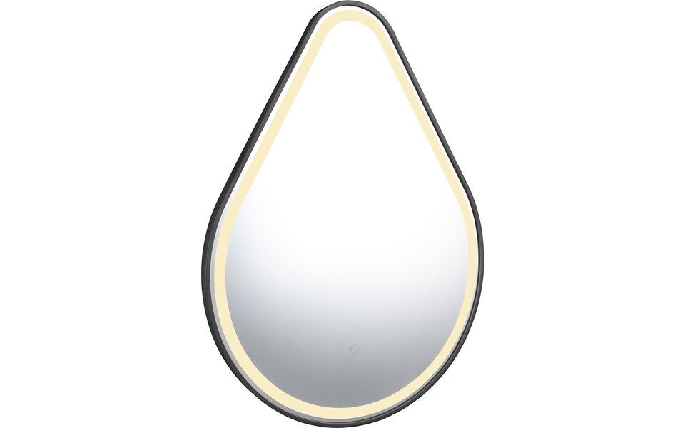 HLW LED LED Mirror 60x80cm | 20W | Black | IP44, 3000-4000K