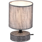 HLW LED LED Table Lamp - Trion Maria - E14 Fitting - Round - Matte Gray - Ceramic