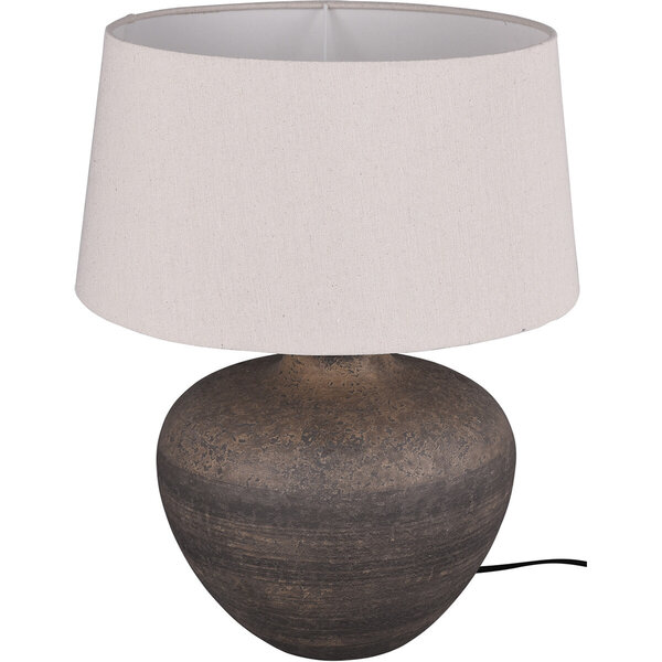 HLW LED LED Tafellamp Mat Bruin - Ronde & Keramiek HLW LED LED Tafellamp Mat Bruin - Ronde & Keramiek