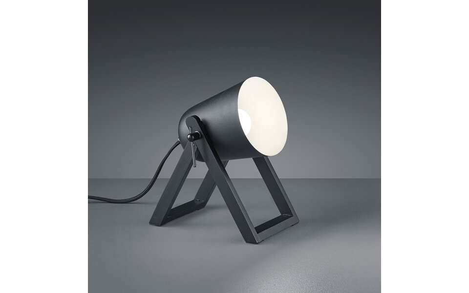 HLW LED LED Tafellamp - Tafelverlichting - Trion Maryla - E27 Fitting - Rond - Mat Zwart - Hout HLW LED LED Tafellamp - Tafelverlichting - Trion Maryla - E27 Fitting - Rond - Mat Zwart - Hout