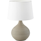 HLW LED LED Table Lamp - Table Lighting - Trion Martan - E14 Fitting - Round - Matte Gray - Ceramic