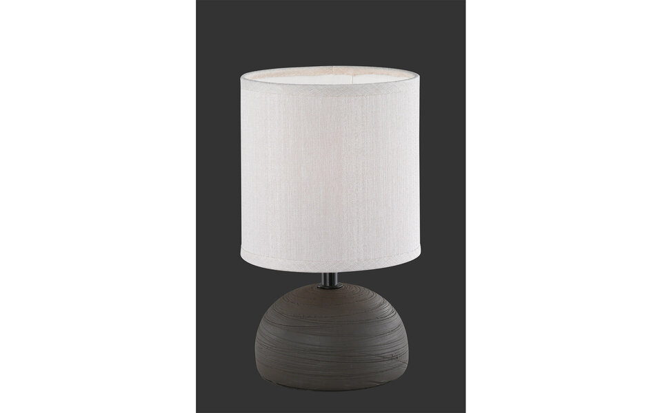 HLW LED LED Tafellamp - Tafelverlichting - Trion Lucifer - E14 Fitting - Rond - Mat Bruin - Keramiek