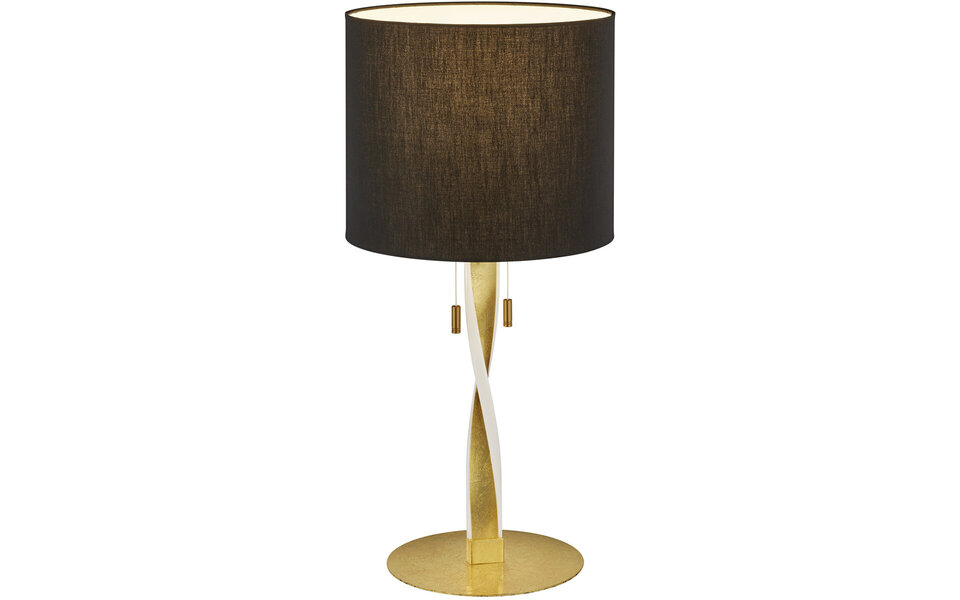 HLW LED LED Table Lamp - Table Lighting - Trion Ninda - E27 Fitting - 6W - Warm White 3000K - Round - Matte Gold - Aluminum