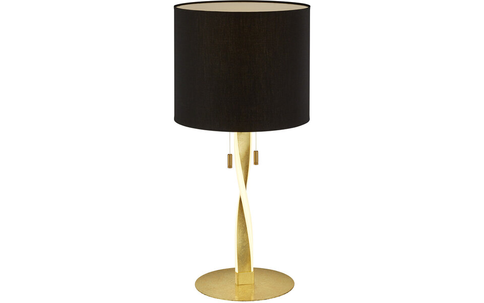 HLW LED LED Table Lamp - Table Lighting - Trion Ninda - E27 Fitting - 6W - Warm White 3000K - Round - Matte Gold - Aluminum