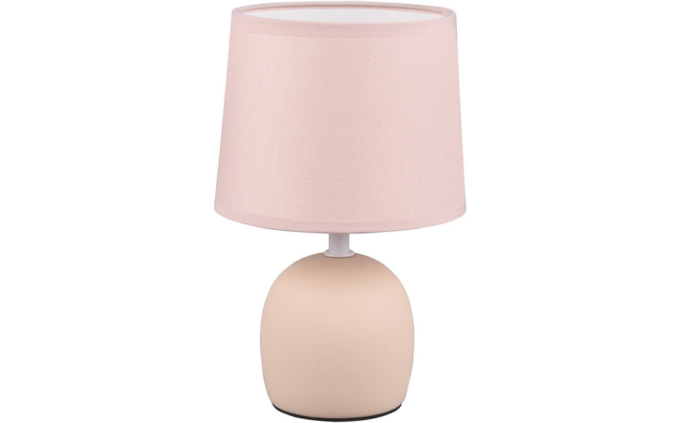 HLW LED LED Table Lamp - Table Lighting - Trion Zikkom - E14 Fitting - Round - Matte Cream - Ceramic