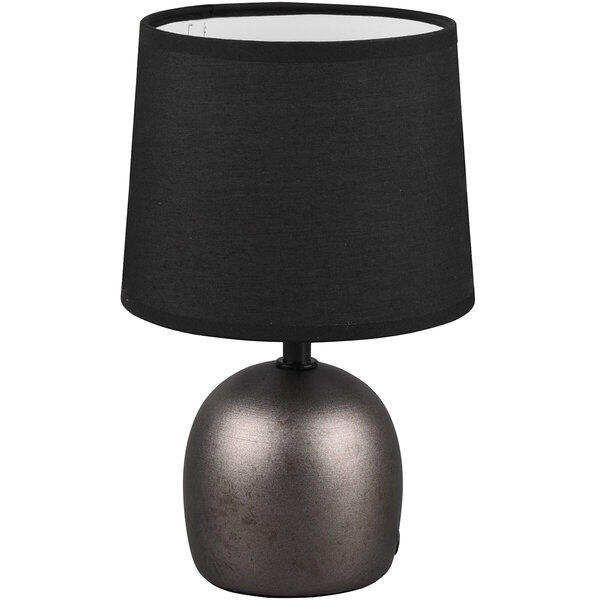 HLW LED LED Tafellamp met Ronde - Antiek Nikkel & Keramiek HLW LED LED Tafellamp met Ronde - Antiek Nikkel & Keramiek