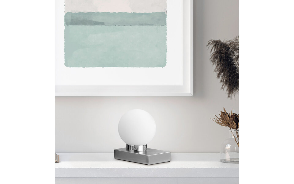 HLW LED LED Table Lamp - Table Lighting - Trion Ivar - E14 Fitting - Round - Matte Nickel - Metal HLW LED LED Table Lamp - Table Lighting - Trion Ivar - E14 Fitting - Round - Matte Nickel - Metal