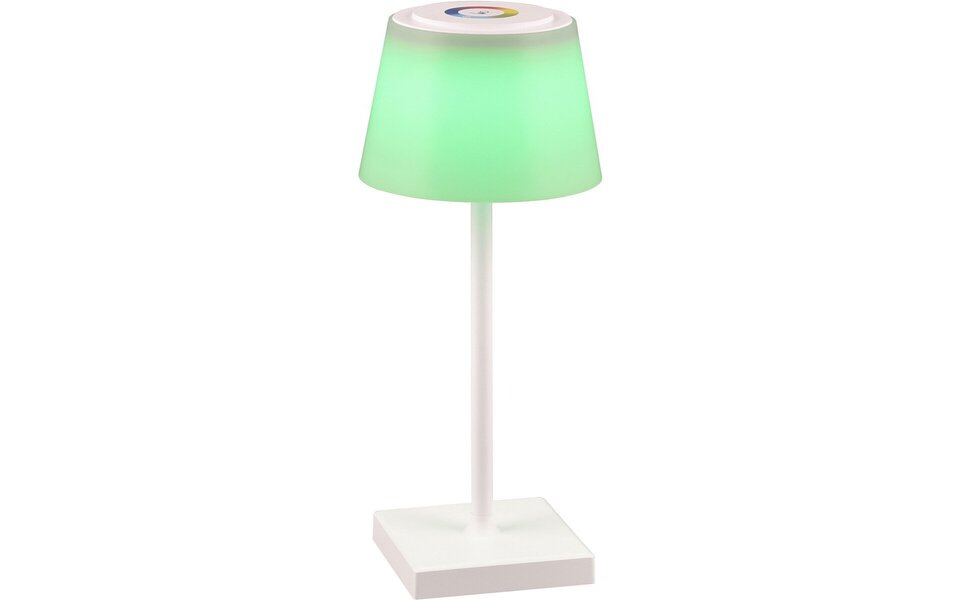HLW LED Dimmable LED Table Lamp Trion Sansy - RGBW, Splashproof IP44, Rechargeable & Touch Dimmer