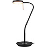 HLW LED LED Table Lamp - Trion Monzino - 12W - Adjustable Color - Dimmable - Round - Matte Black - Aluminum