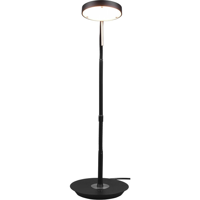 HLW LED LED Table Lamp - Trion Monzino - 12W - Adjustable Color - Dimmable - Round - Matte Black - Aluminum