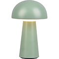 Dimmable LED Table Lamp with USB Charging Function - Warm White 3000K - Splashproof IP44 - Matte Green