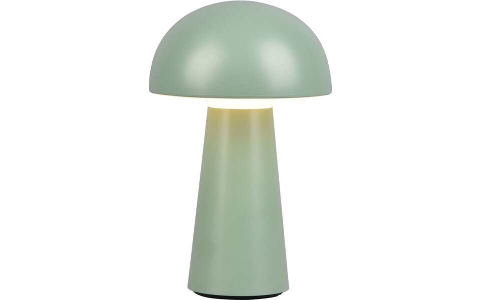 HLW LED Dimmable LED Table Lamp with USB Charging Function - Warm White 3000K - Splashproof IP44 - Matte Green