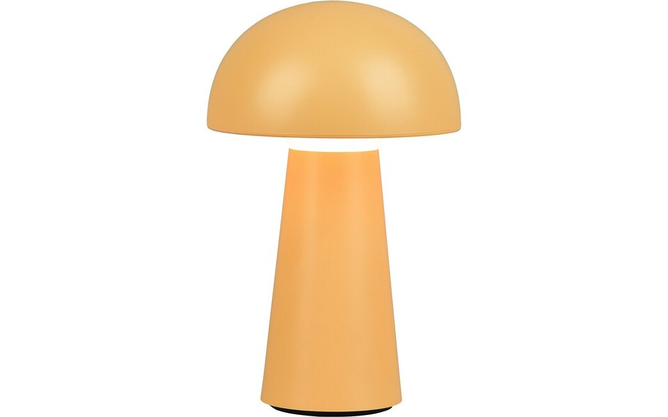 HLW LED Trion Lenio Dimmable LED Table Lamp 2W - USB Rechargeable, Warm White 3000K, IP44 Splashproof, Matte Orange HLW LED Trion Lenio Dimmable LED Table Lamp 2W - USB Rechargeable, Warm White 3000K, IP44 Splashproof, Matte Orange