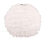 HLW LED LED Table Lamp - Table Lighting - Trion Fluffy - E14 Fitting - Round - Taupe - Synthetic Plush