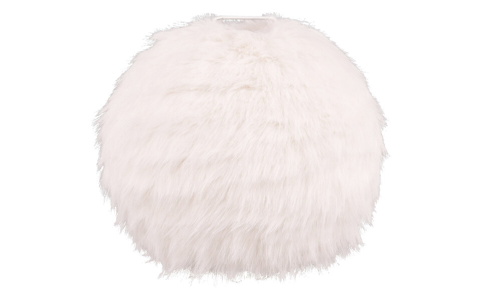 HLW LED LED Table Lamp - Table Lighting - Trion Fluffy - E14 Fitting - Round - Taupe - Synthetic Plush