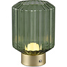 HLW LED LED Table Lamp - Trion Doli - 1.5W - Warm White 3000K - Rechargeable Batteries - Matte Brass - Metal - Green Glass HLW LED LED Table Lamp - Trion Doli - 1.5W - Warm White 3000K - Rechargeable Batteries - Matte Brass - Metal - Green Glass