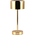 LED Table Lamp - Trion Feli - 1.5W - Warm White 3000K - Rechargeable Batteries - Polished Brass - Metal