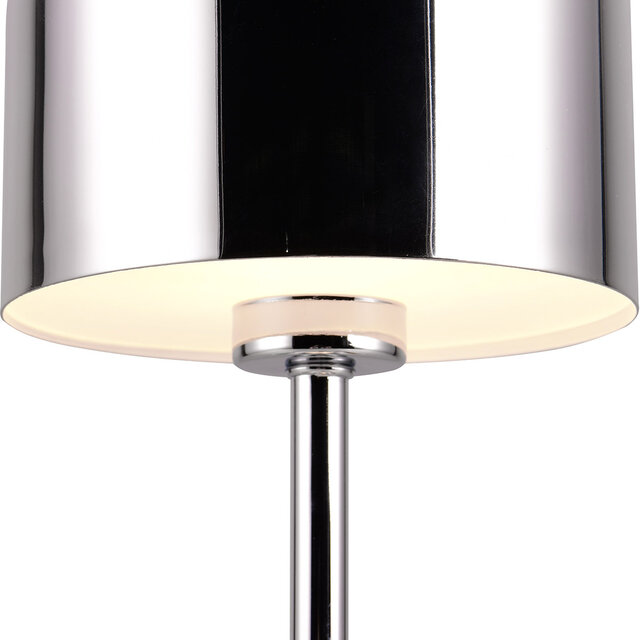 HLW LED LED Table Lamp - Trion Feli - 1.5W - Warm White 3000K - Rechargeable batteries - Chrome - Metal