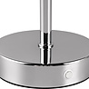 HLW LED LED Tafellamp - Trion Feli - 1.5W - Warm Wit 3000K - Oplaadbare batterijen - Chroom - Metaal