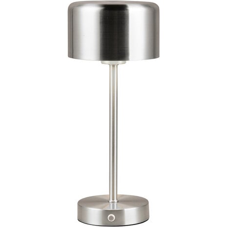 LED Tafellamp Trion Feli - 1.5W Warm Wit 3000K, Nikkel Metaal, Oplaadbaar LED Tafellamp Trion Feli - 1.5W Warm Wit 3000K, Nikkel Metaal, Oplaadbaar