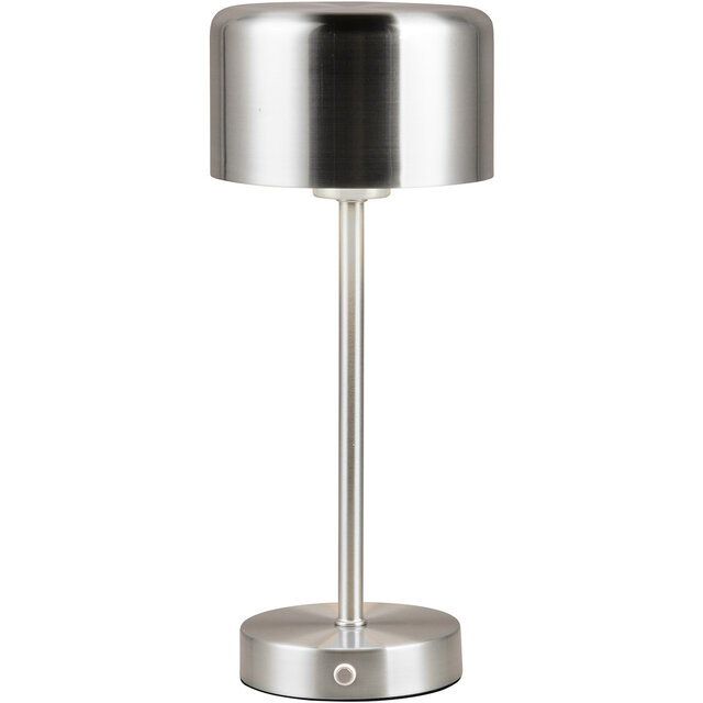 LED Tafellamp - Trion Feli - 1.5W - Warm Wit 3000K - Oplaadbare batterijen - Nikkel - Metaal Verlichting per ruimte