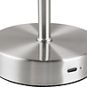HLW LED LED Table Lamp - Trion Feli - 1.5W - Warm White 3000K - Rechargeable batteries - Nickel - Metal