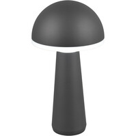LED Tafellamp - Trion Lungo - 2W - Aanpasbare kleur - Oplaadbare batterijen - Antraciet - Gegoten Aluminium