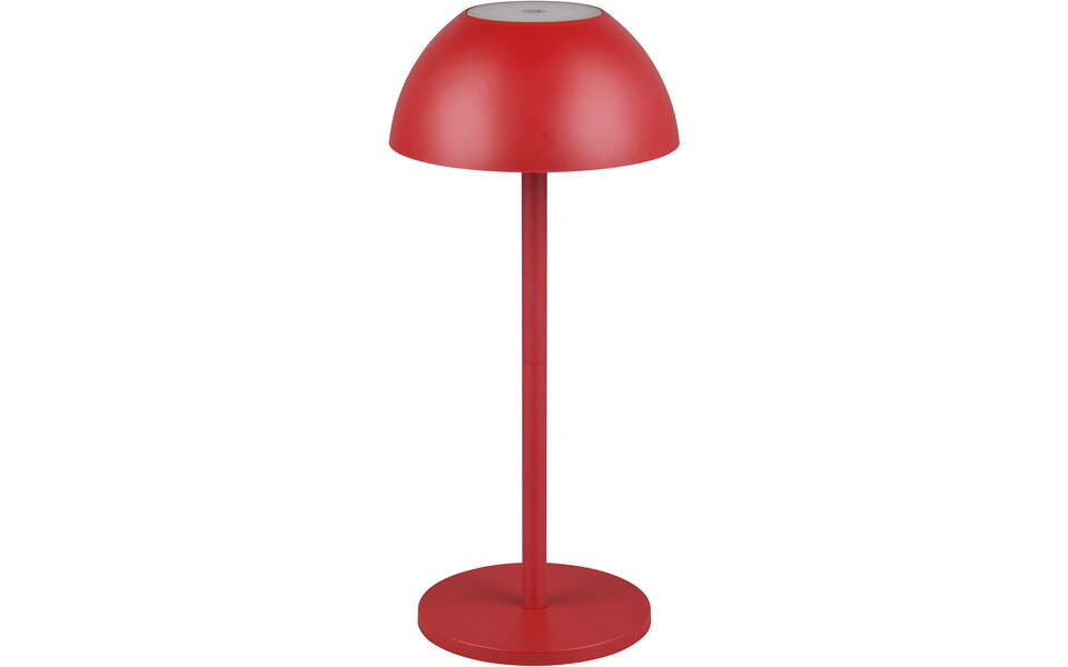 HLW LED LED Tafellamp - Trion Rado - 1.7W - Warm Wit 3000K - Oplaadbare batterijen - Rood - Kunststof HLW LED LED Tafellamp - Trion Rado - 1.7W - Warm Wit 3000K - Oplaadbare batterijen - Rood - Kunststof