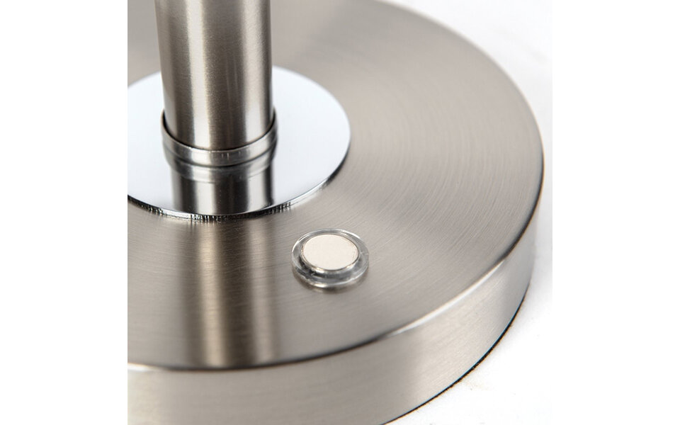 HLW LED LED Table Lamp - Trion Berl - 4W - Warm White 3000K - Dimmable - Round - Matte Nickel - Aluminum HLW LED LED Table Lamp - Trion Berl - 4W - Warm White 3000K - Dimmable - Round - Matte Nickel - Aluminum