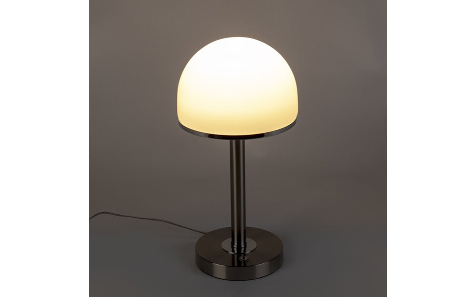 HLW LED LED Table Lamp - Trion Berl - 4W - Warm White 3000K - Dimmable - Round - Matte Nickel - Aluminum HLW LED LED Table Lamp - Trion Berl - 4W - Warm White 3000K - Dimmable - Round - Matte Nickel - Aluminum
