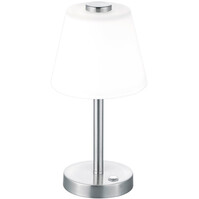 LED Tafellamp - Trion Emaro - 4.5W - Warm Wit 3000K - Dimbaar - Rond - Mat Nikkel - Aluminium