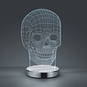 HLW LED LED Table Lamp - Trion Skelly - 7W - Adjustable Color - Round - Gloss Chrome - Aluminum