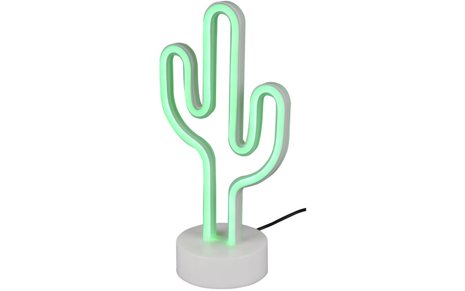 HLW LED LED Table Lamp - Trion Cactus - 1W - USB - Round - Matte White - Plastic HLW LED LED Table Lamp - Trion Cactus - 1W - USB - Round - Matte White - Plastic