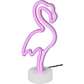 LED Table Lamp - Trion Flamingo - 1W - USB - Round - Matte White - Plastic