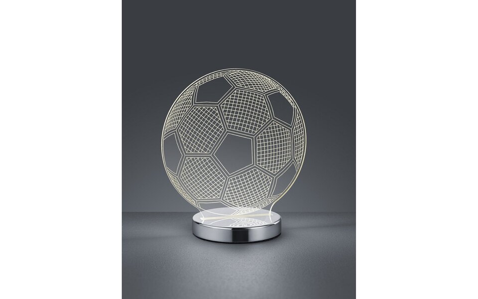 HLW LED LED Table Lamp - Trion Bolly - 7W - Adjustable Color - Round - Gloss Chrome - Aluminum