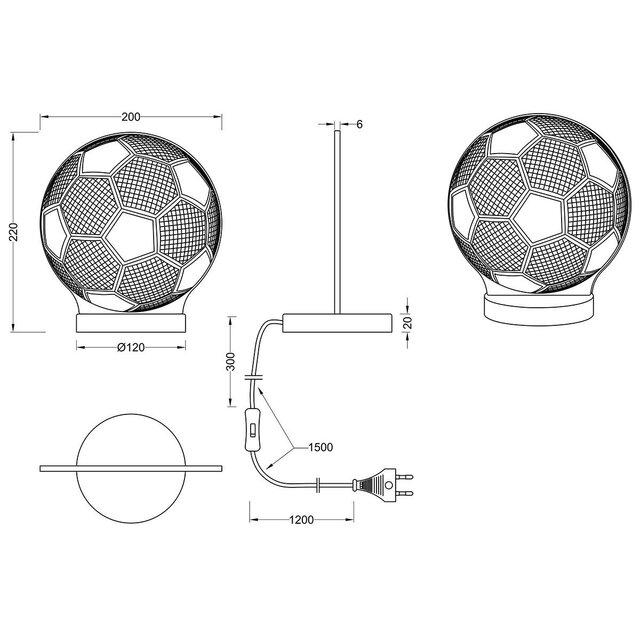 HLW LED LED Tafellamp - Trion Bolly - 7W - Aanpasbare Kleur - Rond - Glans Chroom - Aluminium