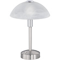 LED Table Lamp - Trion Dontra - 4W - Warm White 3000K - Round - Matte Nickel - Aluminum