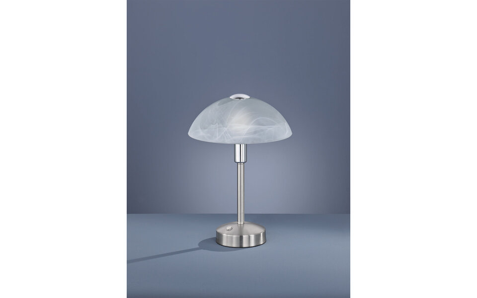 HLW LED LED Table Lamp - Trion Dontra - 4W - Warm White 3000K - Round - Matte Nickel - Aluminum