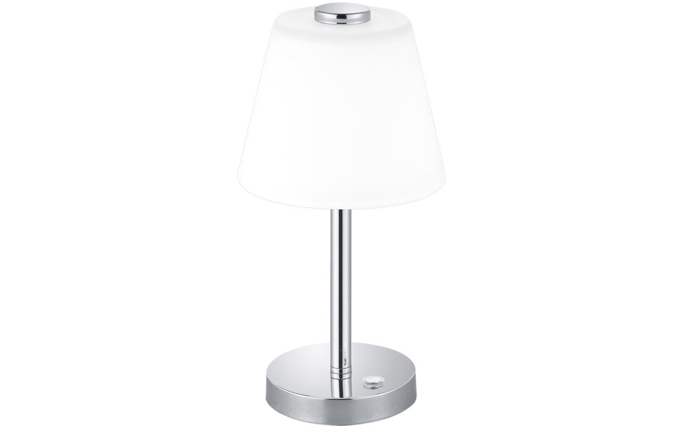 HLW LED LED Table Lamp - Trion Emaro - 4.5W - Warm White 3000K - Dimmable - Round - Gloss Chrome - Aluminum