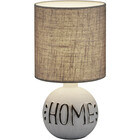 HLW LED LED Tafellamp - Trion Ernami Home - E14 Fitting - Rond - Mat Grijs - Keramiek