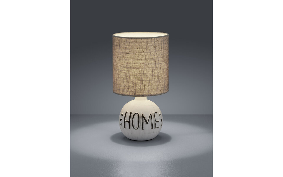 HLW LED LED Table Lamp - Trion Ernami Home - E14 Fitting - Round - Matte Gray - Ceramic HLW LED LED Table Lamp - Trion Ernami Home - E14 Fitting - Round - Matte Gray - Ceramic